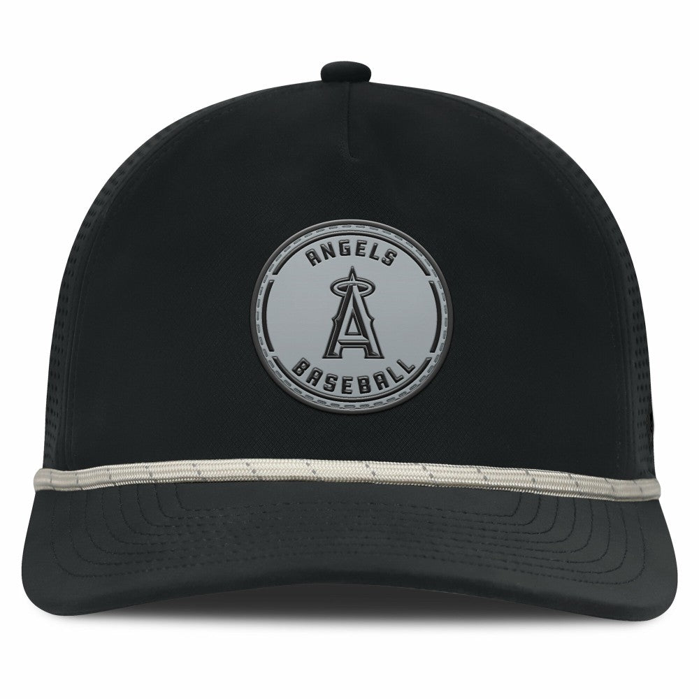 Los Angeles Angels Fanatics Front Office Performance A-Frame Adjustable Hat - Black - Fanatics Lifestyle