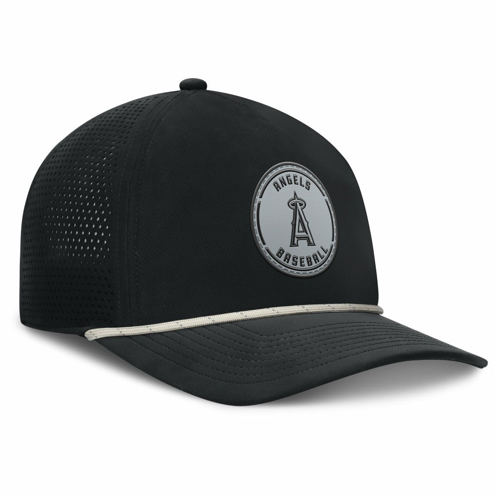 Los Angeles Angels Fanatics Front Office Performance A-Frame Adjustable Hat - Black - Fanatics Lifestyle