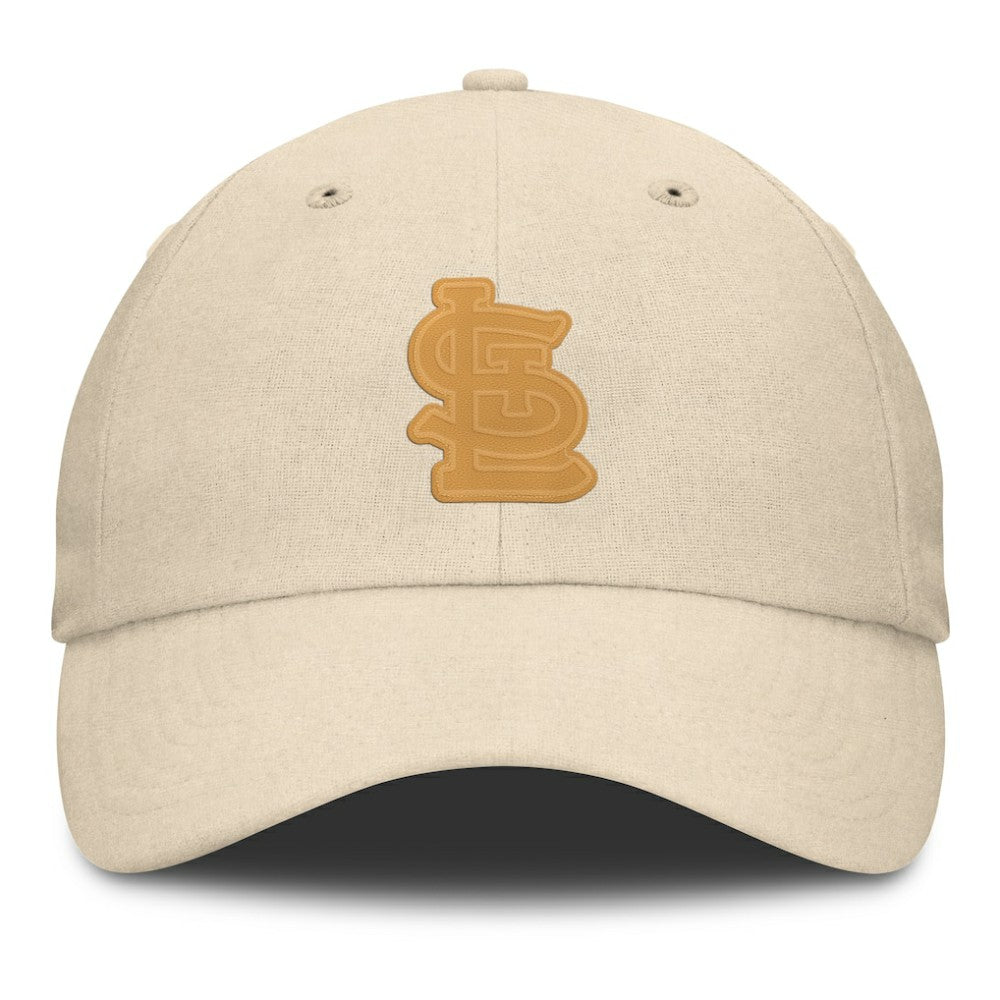 St. Louis Cardinals Fanatics Front Office Leather Patch Adjustable Hat - Cream - Fanatics on Sale