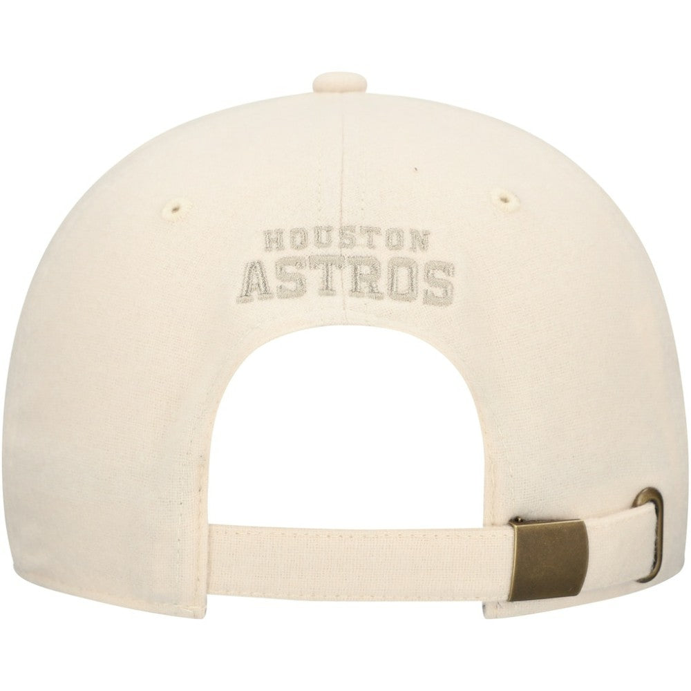 Houston Astros Fanatics Front Office Leather Patch Adjustable Hat - Cream - Fanatics Sale