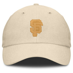 San Francisco Giants Fanatics Front Office Leather Patch Adjustable Hat - Cream - Fanatics Discount