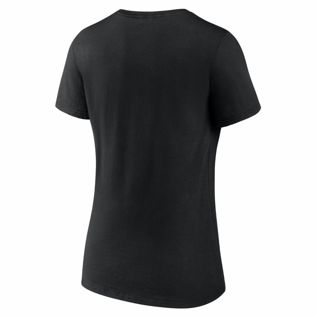 Boston Celtics Women's Primary Logo V-Neck T-Shirt Black