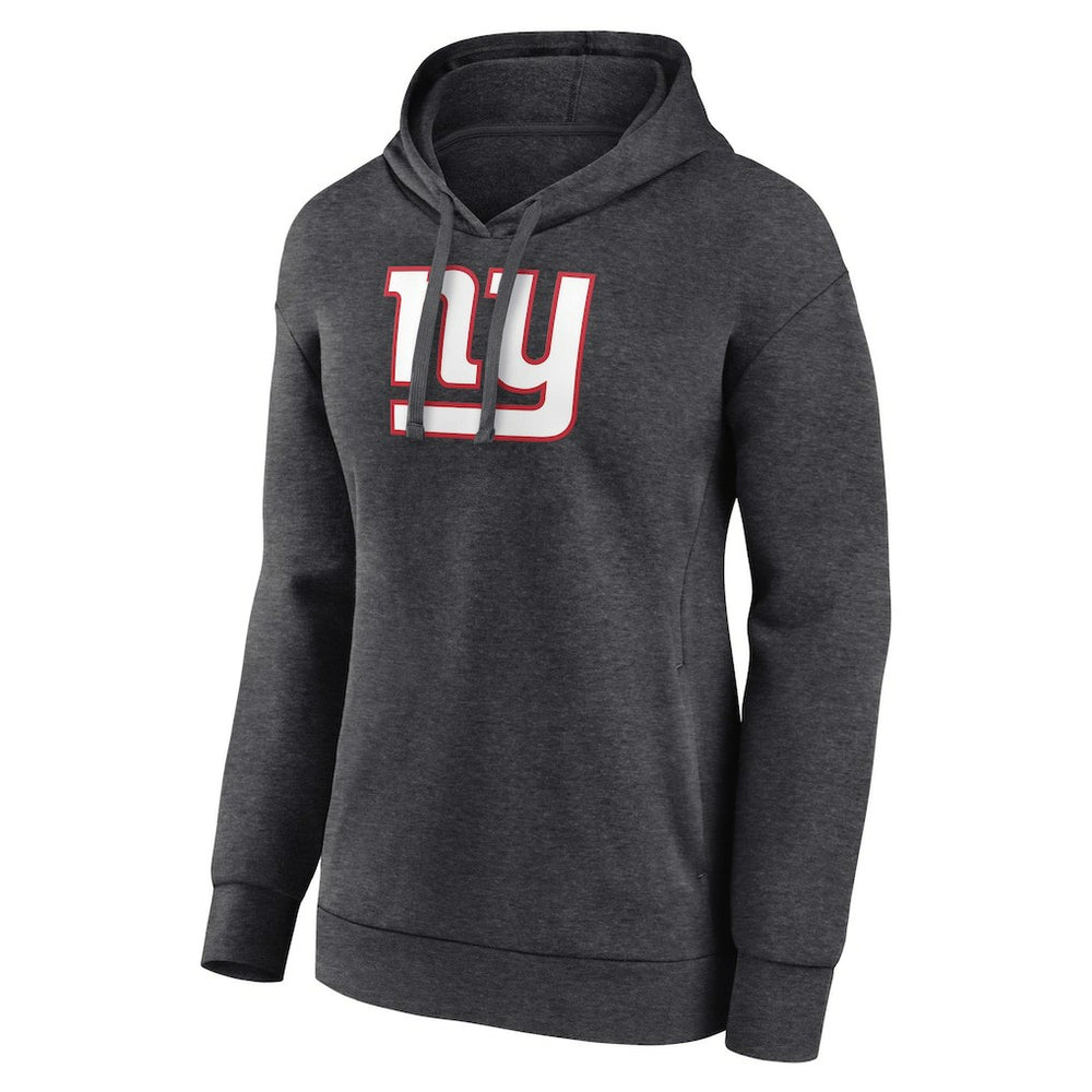 New York Giants Women's Primary Logo Pullover Hoodie Charcoal