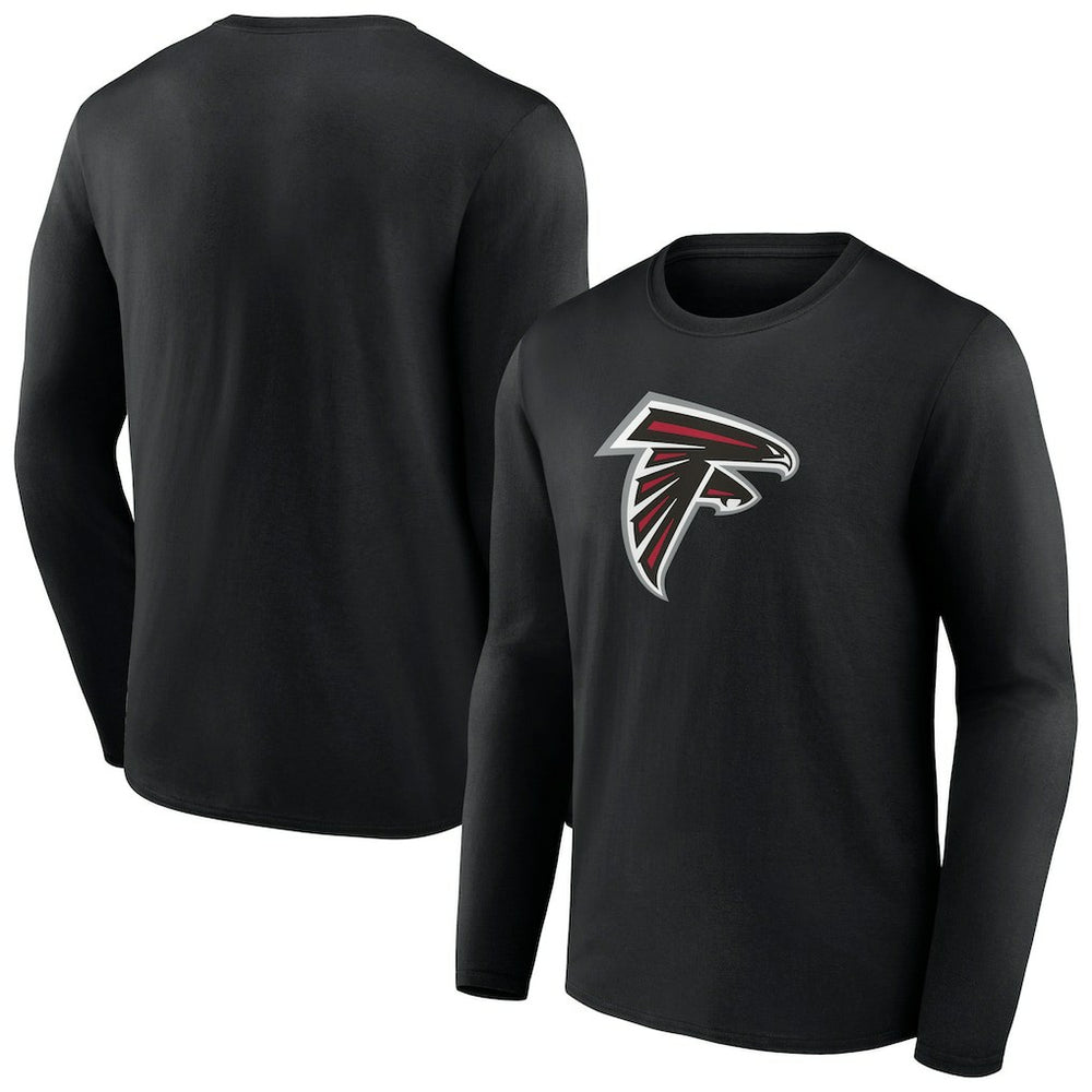 Atlanta Falcons Primary Logo Long Sleeve T-Shirt Black