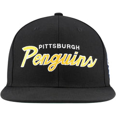 Pittsburgh Penguins Mitchell & Ness Core Team Script 2.0 Snapback Hat - Black - NHL 201212970