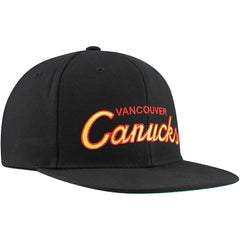 Vancouver Canucks Mitchell & Ness Core Team Script 2.0 Snapback Hat - Black - NHL 201212976