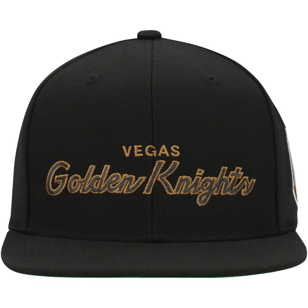 Vegas Golden Knights Mitchell & Ness Core Team Script 2.0 Snapback Hat - Black - NHL 201212977