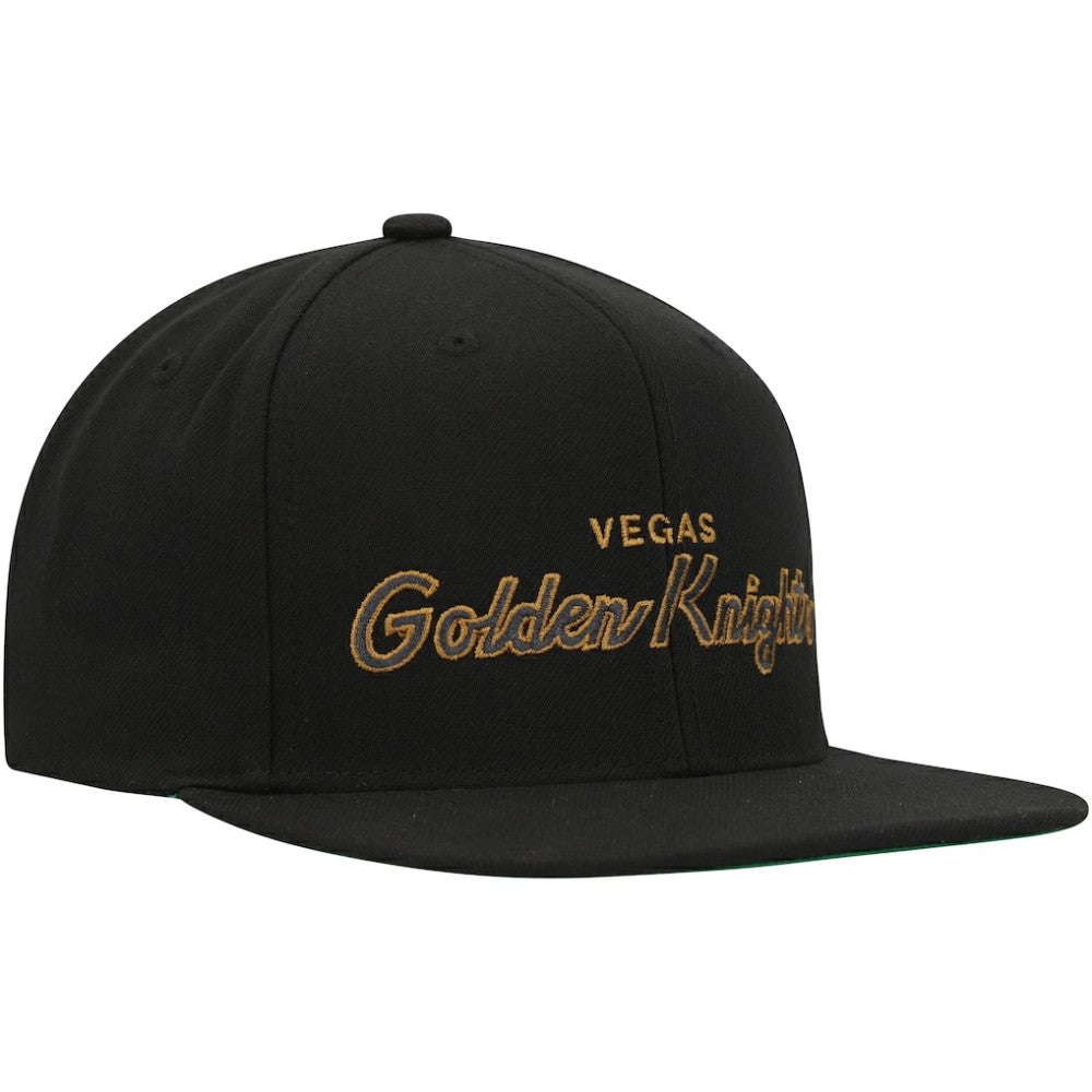 Vegas Golden Knights Mitchell & Ness Core Team Script 2.0 Snapback Hat - Black - NHL 201212977