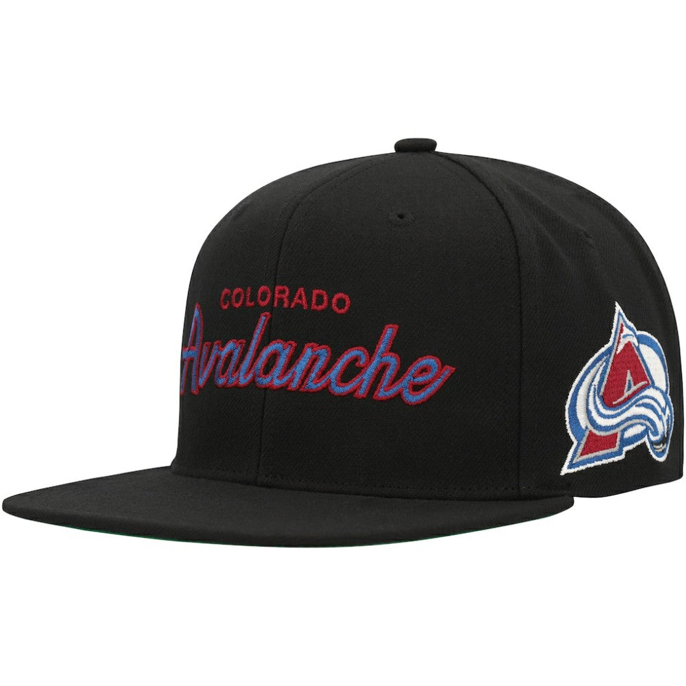 Colorado Avalanche Mitchell & Ness Core Team Script 2.0 Snapback Hat - Black - NHL 201212984
