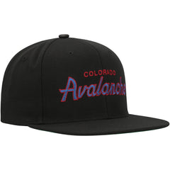 Colorado Avalanche Mitchell & Ness Core Team Script 2.0 Snapback Hat - Black - NHL 201212984