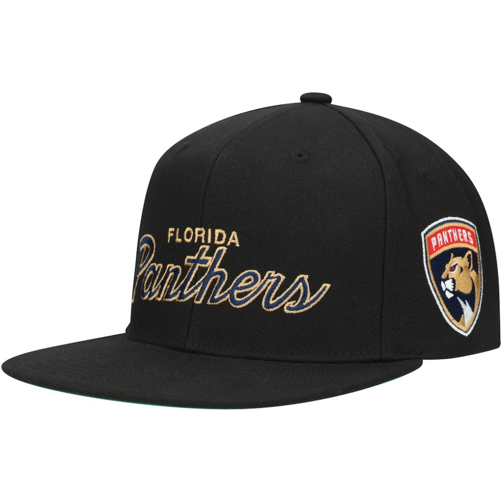 Florida Panthers Mitchell & Ness Core Team Script 2.0 Snapback Hat - Black - NHL 201212988