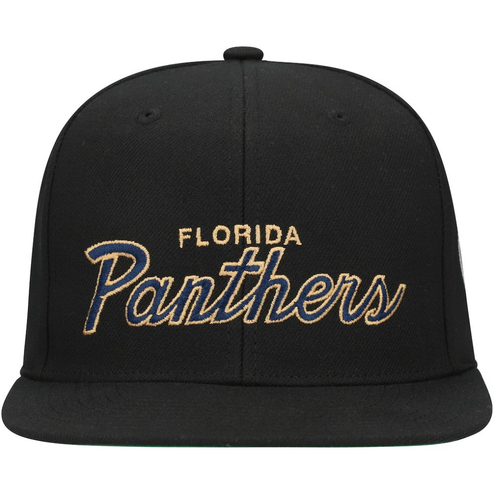 Florida Panthers Mitchell & Ness Core Team Script 2.0 Snapback Hat - Black - NHL 201212988