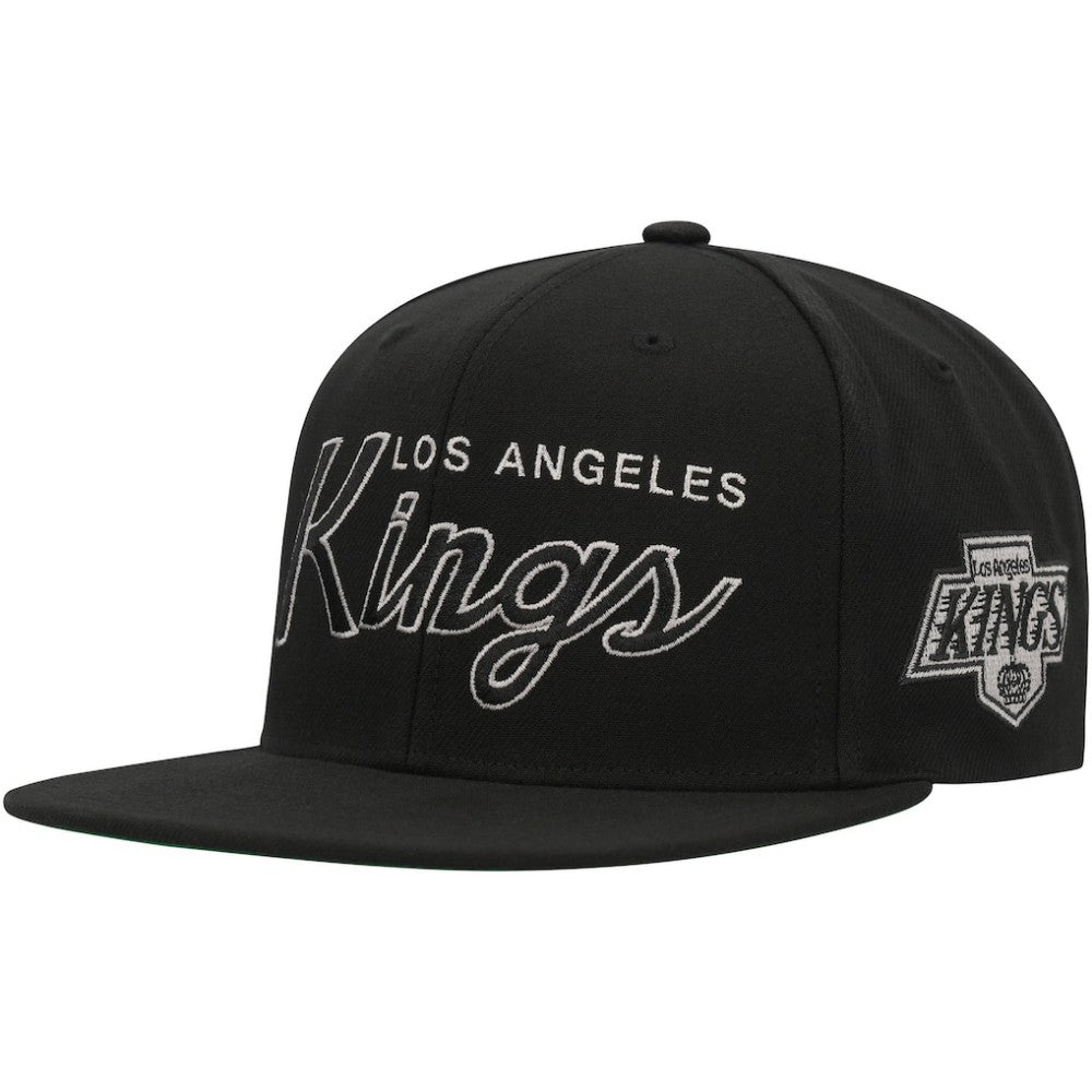 Los Angeles Kings Mitchell & Ness Core Team Script 2.0 Snapback Hat - Black - NHL 201212990