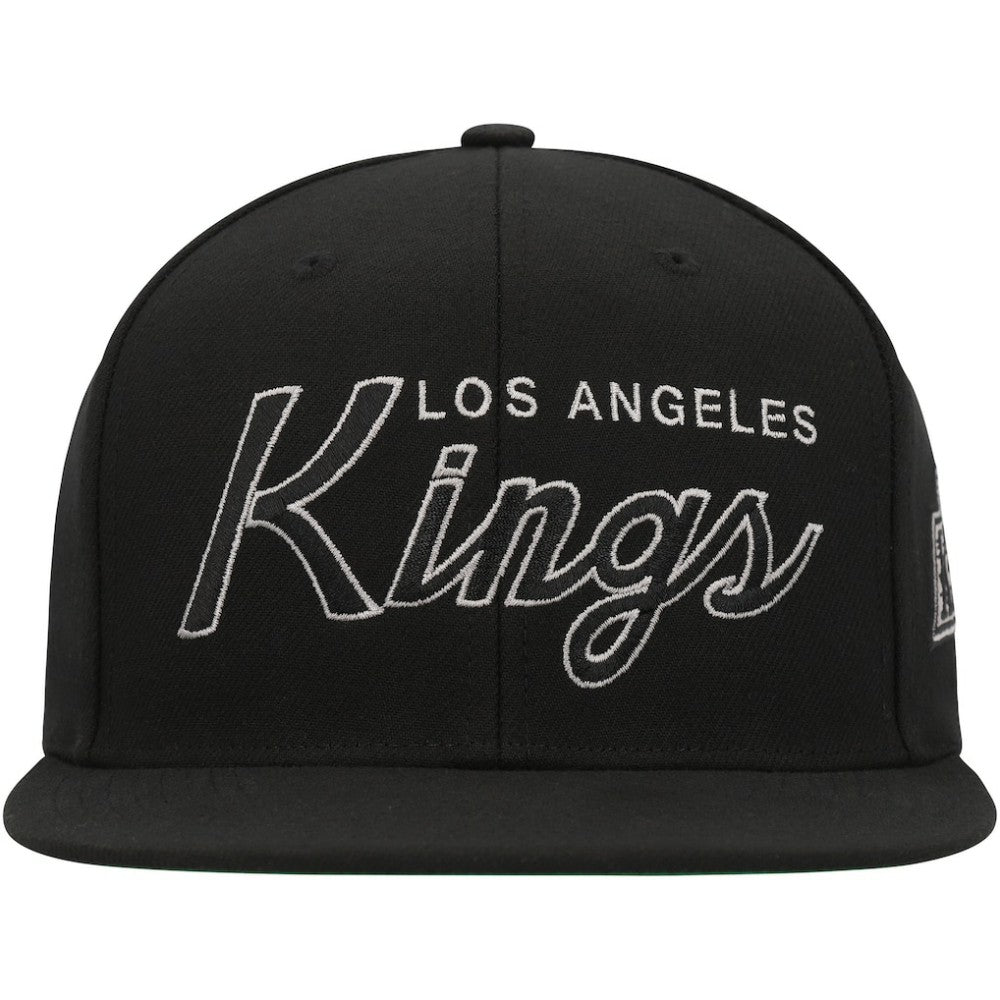 Los Angeles Kings Mitchell & Ness Core Team Script 2.0 Snapback Hat - Black - NHL 201212990