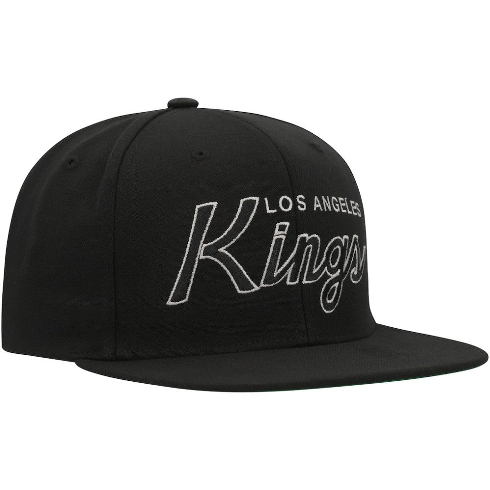 Los Angeles Kings Mitchell & Ness Core Team Script 2.0 Snapback Hat - Black - NHL 201212990