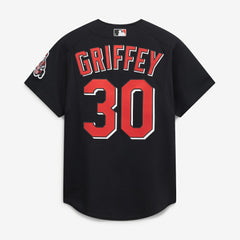 Ken Griffey Jr. Cincinnati Reds Mitchell & Ness Cooperstown Collection Authentic Mesh Batting Practice Jersey - Black - Mitchell & Ness Online