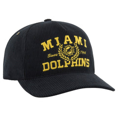47 brand Miami Dolphins '47 Letterman Hitch Adjustable Hat Black