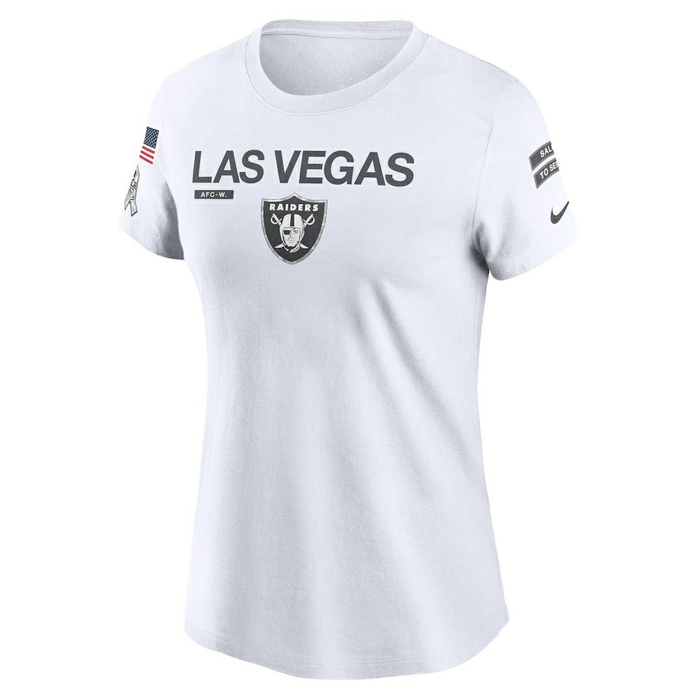 Nike Las Vegas Raiders Women's 2024 Salute To Service Legend Performance T-Shirt White