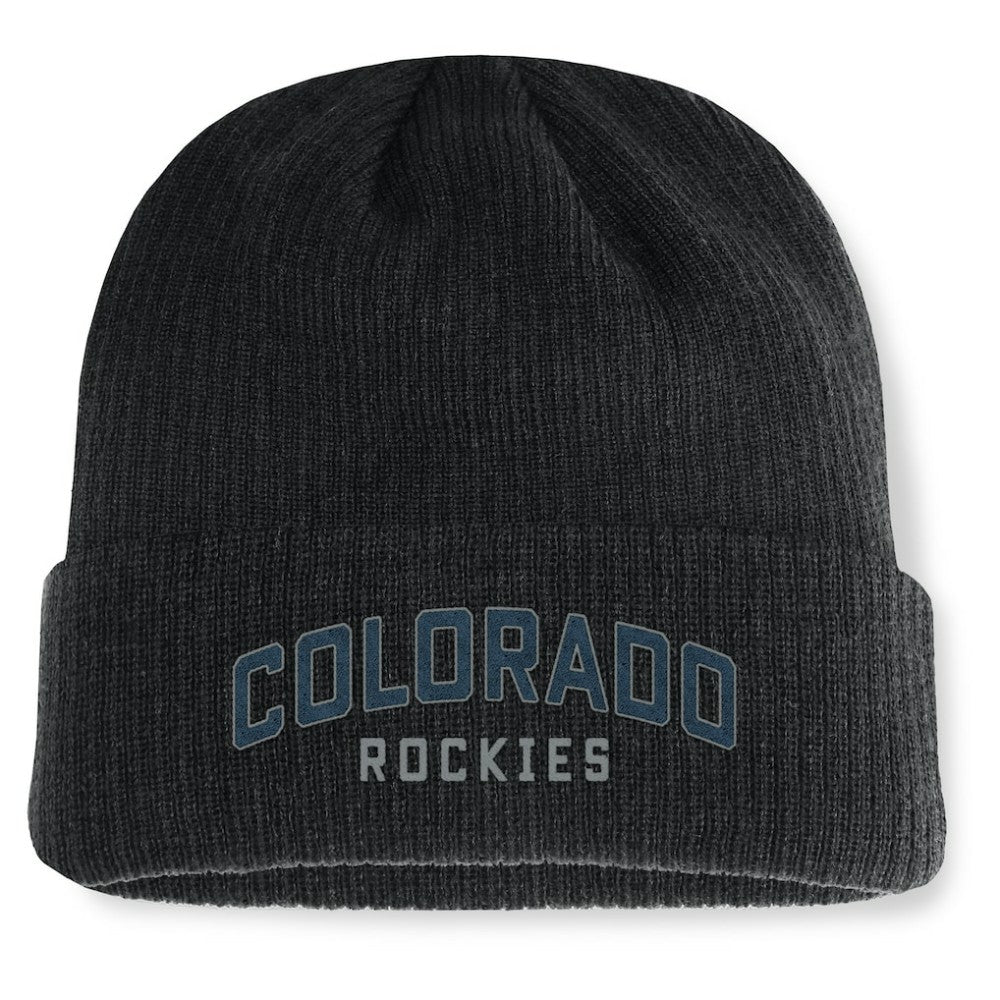 Colorado Rockies Fanatics Andee Cuffed Knit Hat - Black - Fanatics Discount