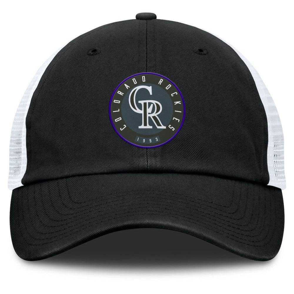 Colorado Rockies Fanatics Averies Adjustable Hat - Black/White - Fanatics Online