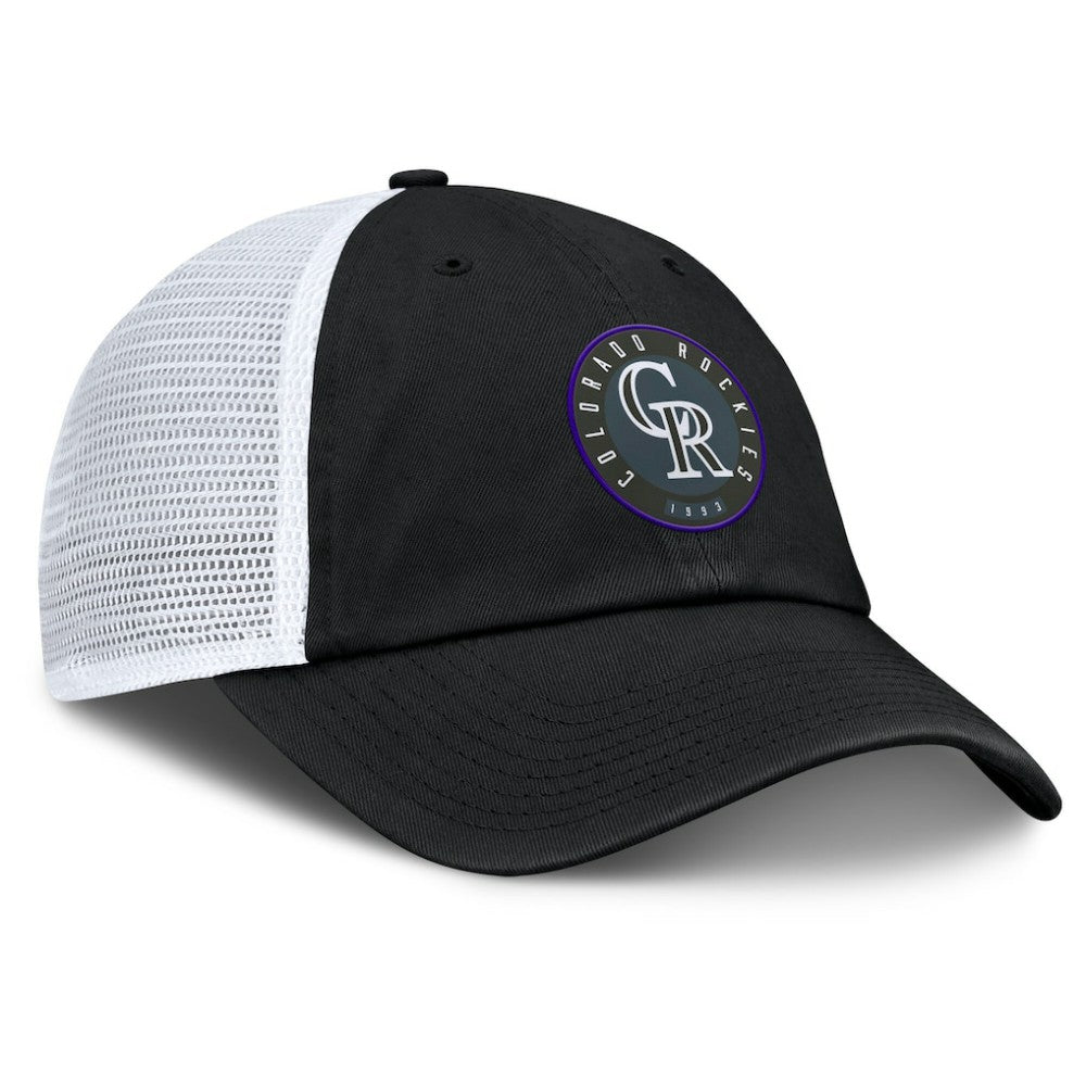 Colorado Rockies Fanatics Averies Adjustable Hat - Black/White - Fanatics Online