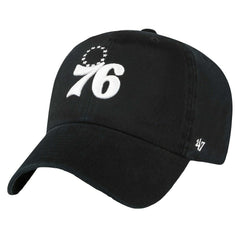 Philadelphia 76ers '47 Core Logo Clean Up Adjustable Hat Black | 47 brand Near Me