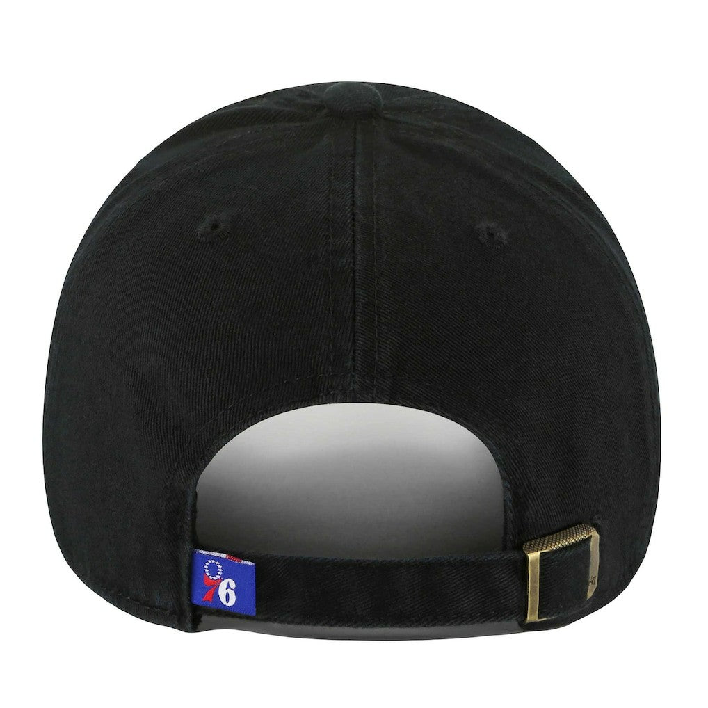 Philadelphia 76ers '47 Core Logo Clean Up Adjustable Hat Black | 47 brand Near Me