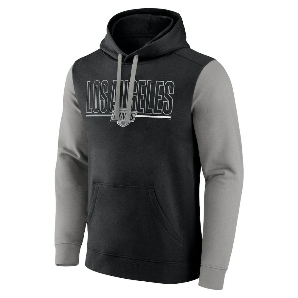 Los Angeles Kings Logo Athletic Deliver Fleece Pullover Hoodie - Black - NHL 201230185
