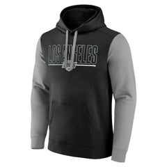 Los Angeles Kings Logo Athletic Deliver Fleece Pullover Hoodie - Black - NHL 201230185