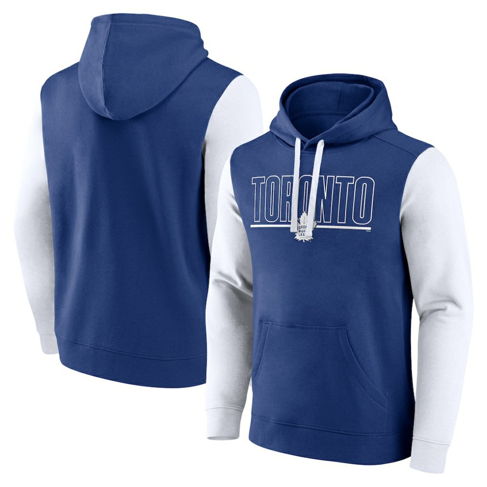 Toronto Maple Leafs Logo Athletic Deliver Fleece Pullover Hoodie - Blue - NHL 201230187