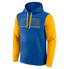 St. Louis Blues Logo Athletic Deliver Fleece Pullover Hoodie - Blue - NHL 201230188