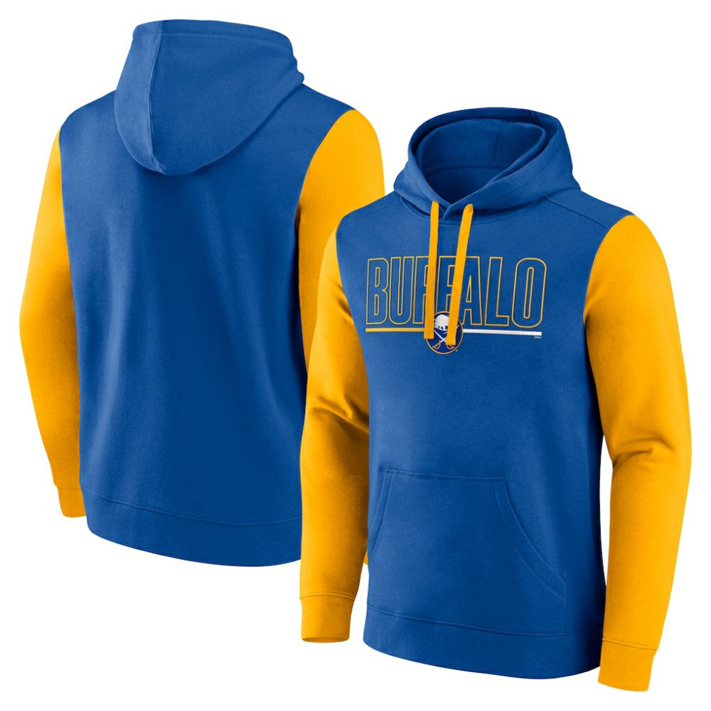 Buffalo Sabres Logo Athletic Deliver Fleece Pullover Hoodie - Royal - NHL 201230189
