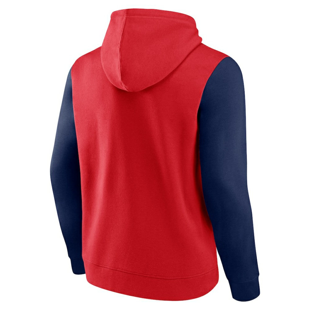 Washington Capitals Logo Athletic Deliver Fleece Pullover Hoodie - Red - NHL 201230191