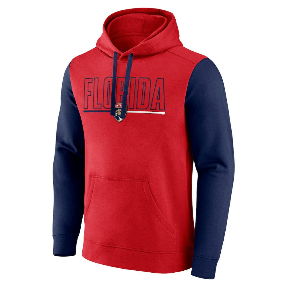 Florida Panthers Logo Athletic Deliver Fleece Pullover Hoodie - Red - NHL 201230192