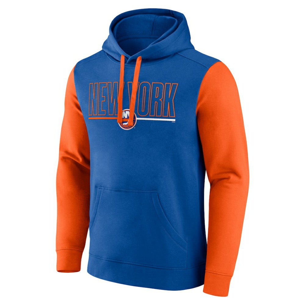 New York Islanders Logo Athletic Deliver Fleece Pullover Hoodie - Royal - NHL 201230193