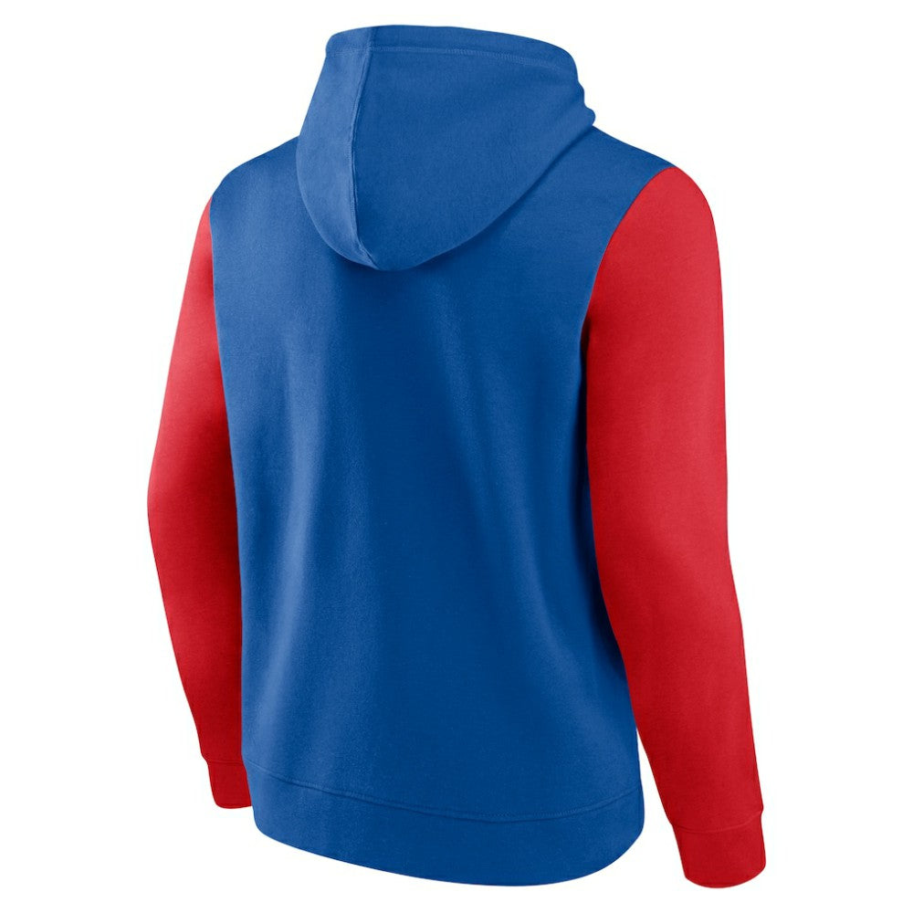 New York Rangers Logo Athletic Deliver Fleece Pullover Hoodie - Blue - NHL 201230205