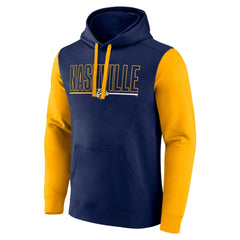 Nashville Predators Logo Athletic Deliver Fleece Pullover Hoodie - Navy - NHL 201230206