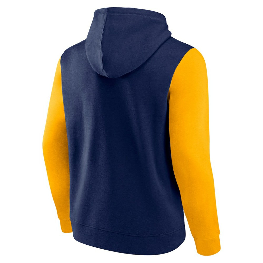 Nashville Predators Logo Athletic Deliver Fleece Pullover Hoodie - Navy - NHL 201230206
