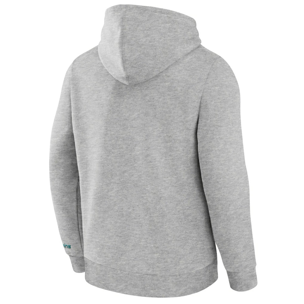 Fanatics Miami Dolphins Legacy Fleece Pullover Hoodie Heather Gray