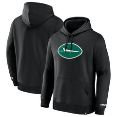 Fanatics New York Jets Legacy Fleece Pullover Hoodie Black