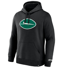 Fanatics New York Jets Legacy Fleece Pullover Hoodie Black