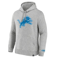 Fanatics Detroit Lions Legacy Fleece Pullover Hoodie Heather Gray