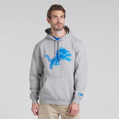 Fanatics Detroit Lions Legacy Fleece Pullover Hoodie Heather Gray