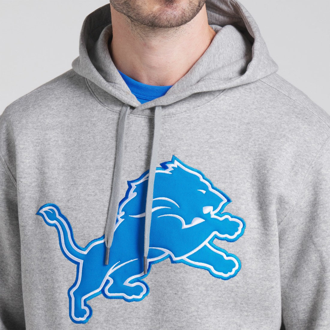 Fanatics Detroit Lions Legacy Fleece Pullover Hoodie Heather Gray