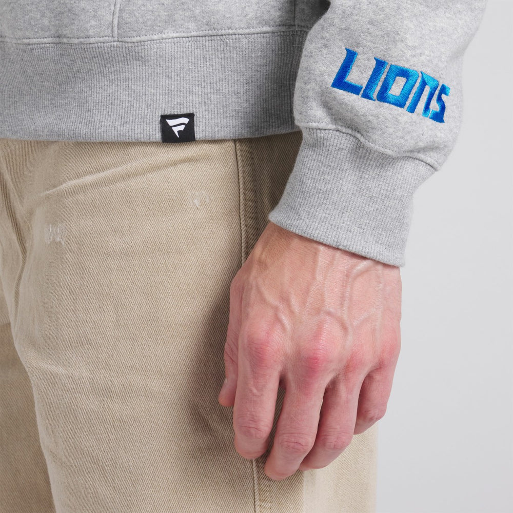 Fanatics Detroit Lions Legacy Fleece Pullover Hoodie Heather Gray