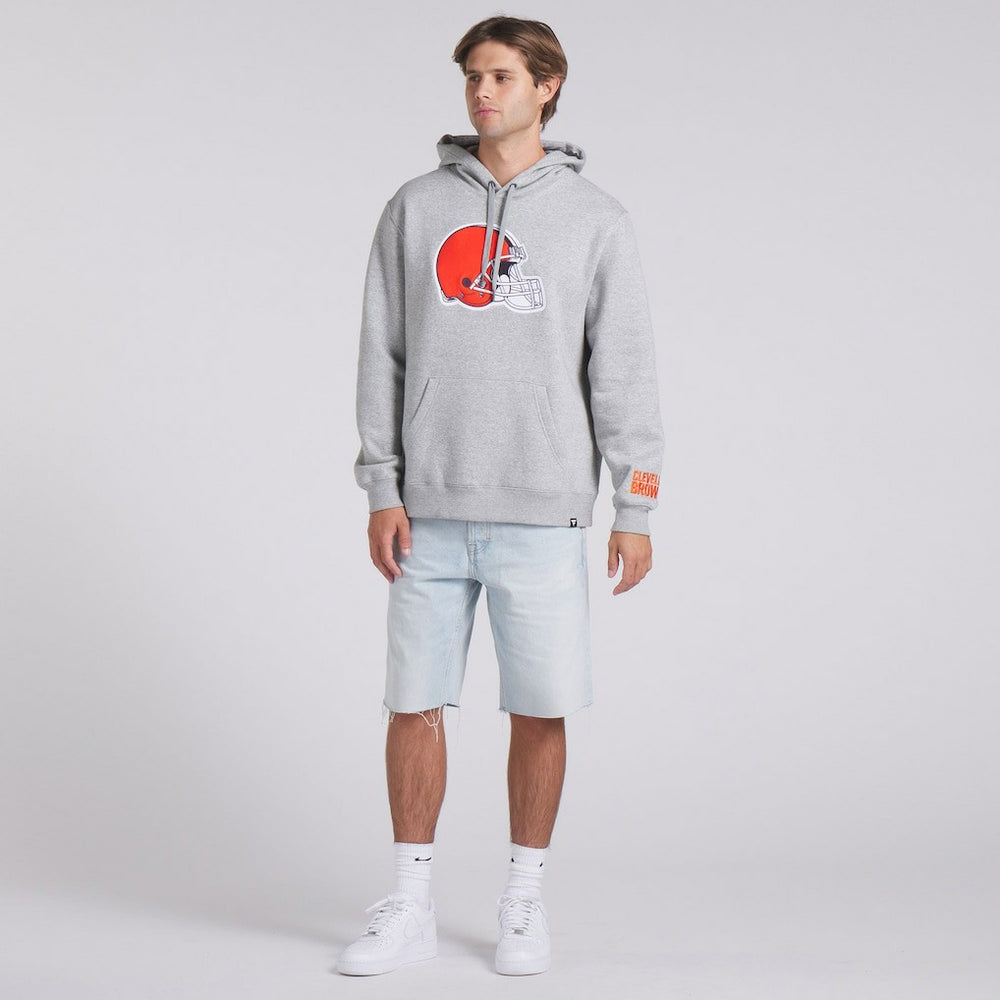 Fanatics Cleveland Browns Legacy Fleece Pullover Hoodie Heather Gray