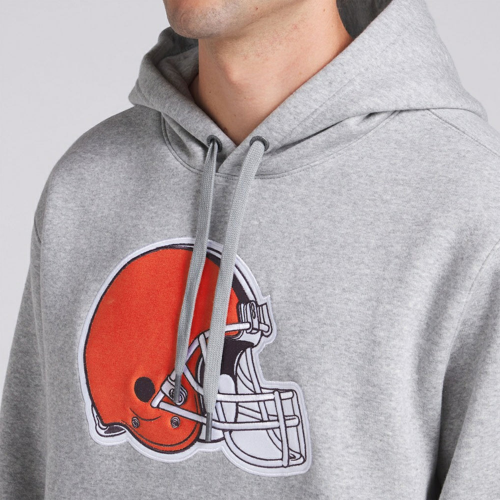 Fanatics Cleveland Browns Legacy Fleece Pullover Hoodie Heather Gray