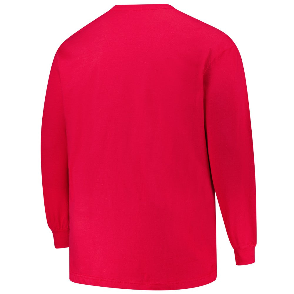 Minnesota Twins Profile Big & Tall Two-Hit Long Sleeve T-Shirt - Red - MLB Lifestyle