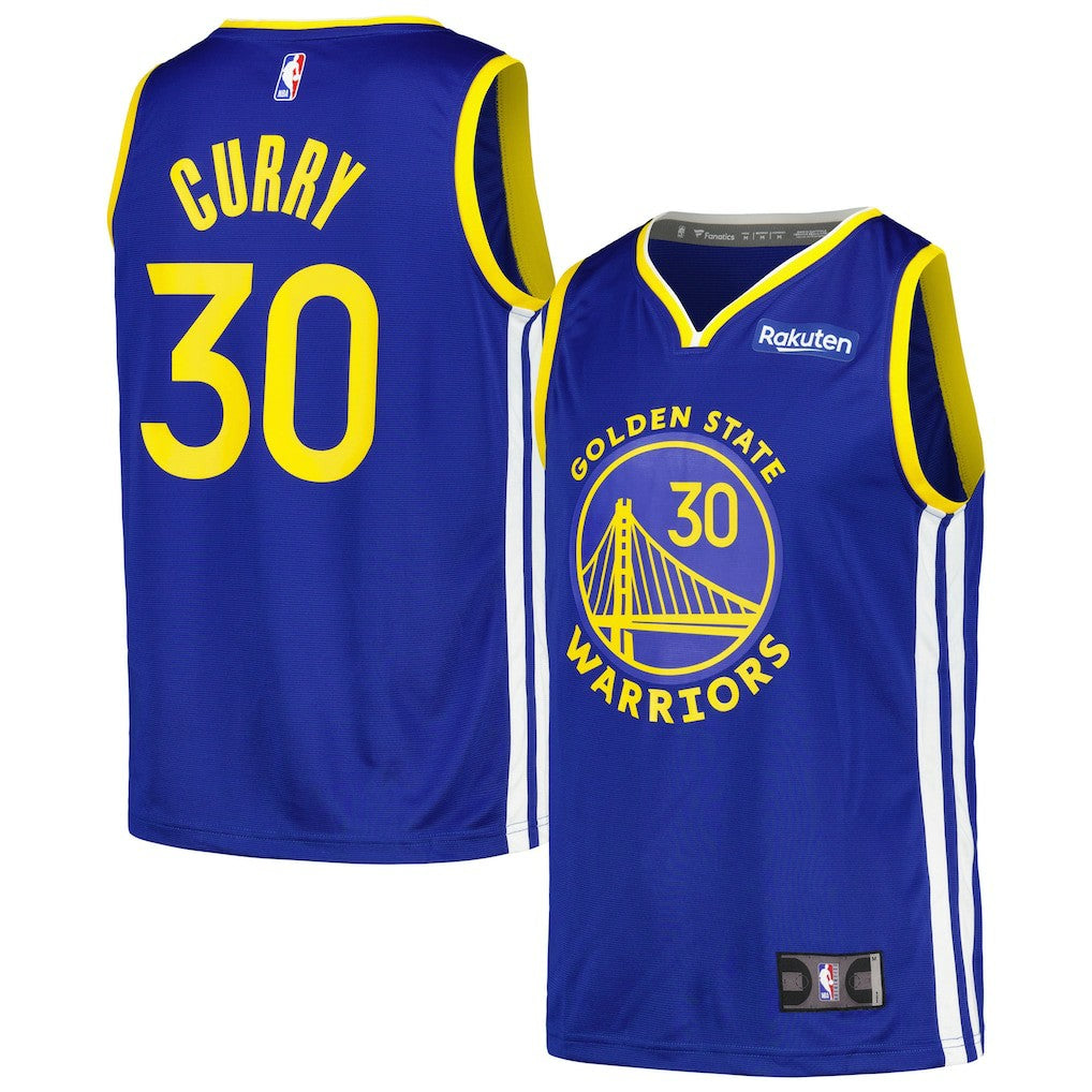 Stephen Curry Golden State Warriors Fast Break Player Badge Jersey for sale Royal | Fanatics online