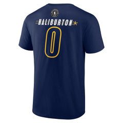 Tyrese Haliburton 2024 NBA All-Star Game Rebound Battle Name & Number T-Shirt Navy | Fanatics Lifestyle